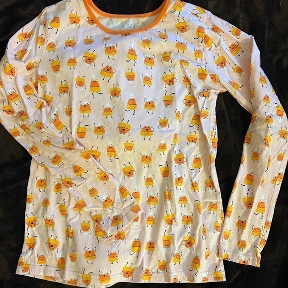 𝅺WOMENS Mommy And Me Halloween Candycorn Matching Cotton Pajamas - Cameo XS - Picture 2 of 6